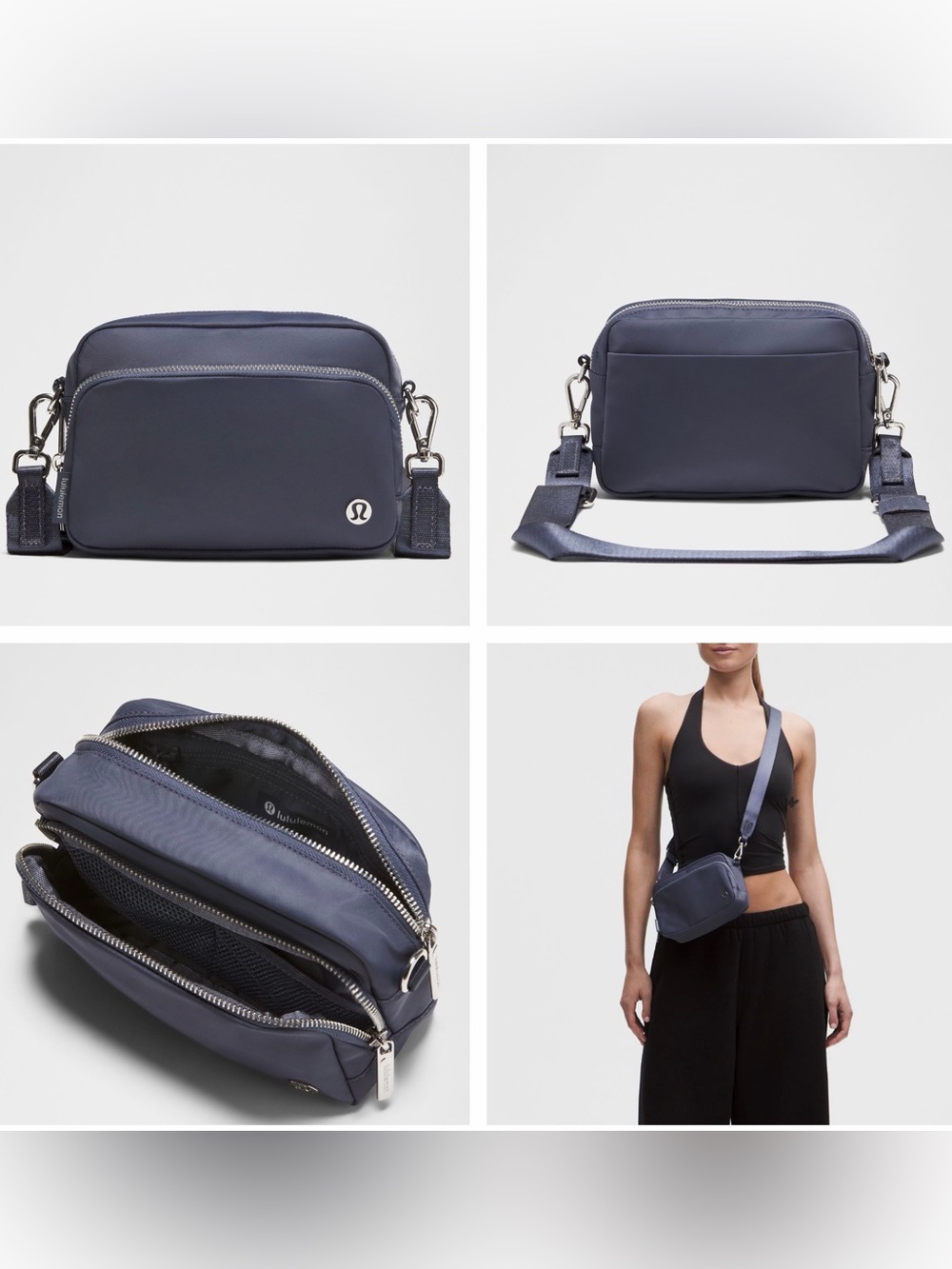 lululemon athletica Navy Crossbody Belt Bag